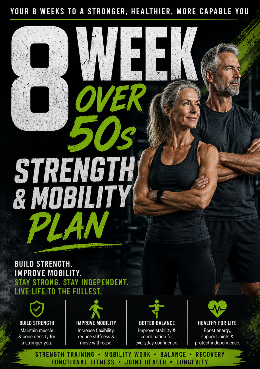 8 Week Fit-Over-50 Strength & Mobility Blueprint